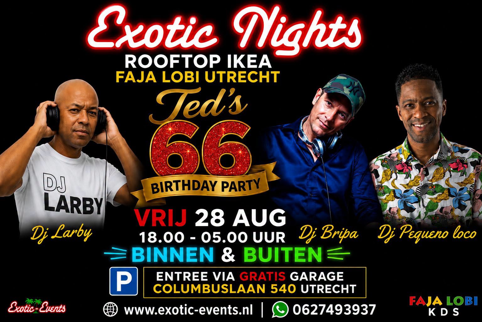 Exotic Nights Ted's 66 Brithday Party - IKEA Utrecht