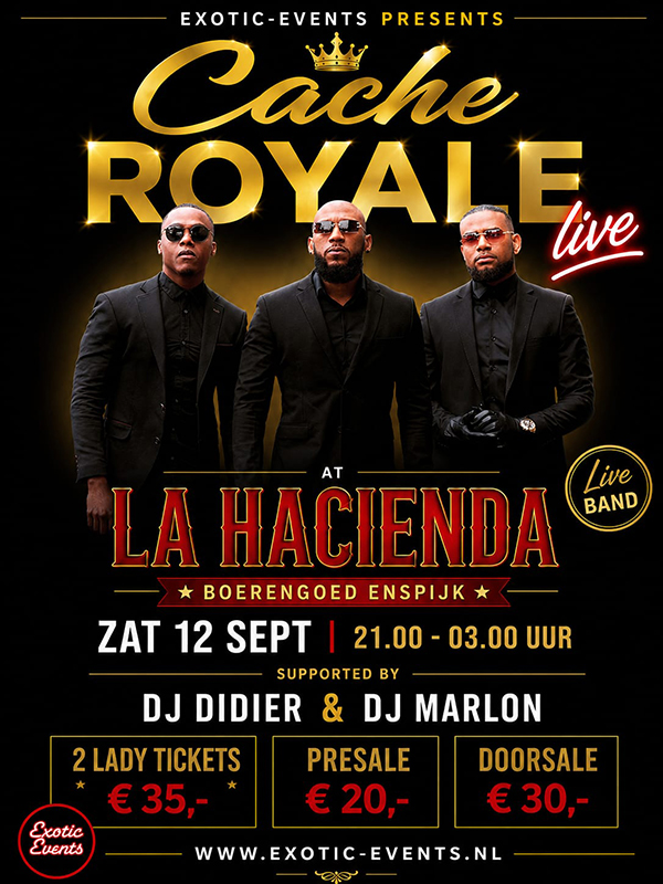Exotic Nights met live Cache Royal - Boerengoed Enspijk