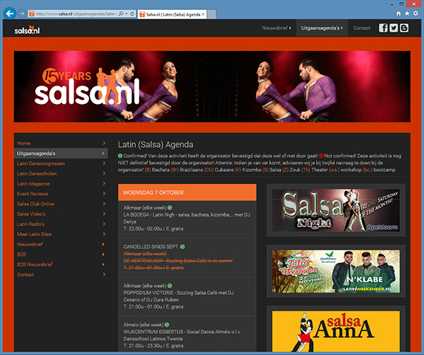 www.salsa.nl agenda