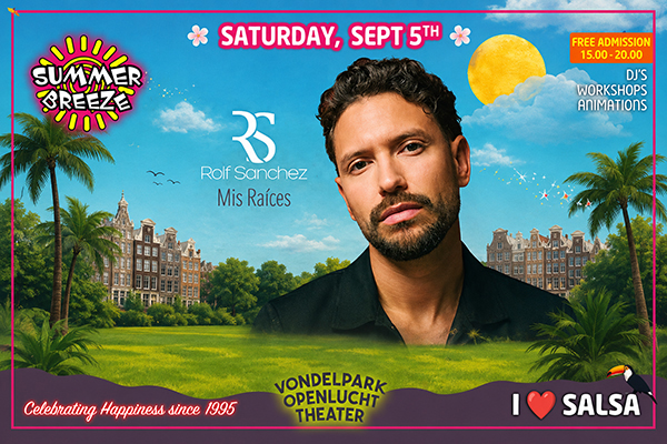 Summer Breeze Latin Festival met Rolf Sanchez - Vondelpark Theater Amsterdam